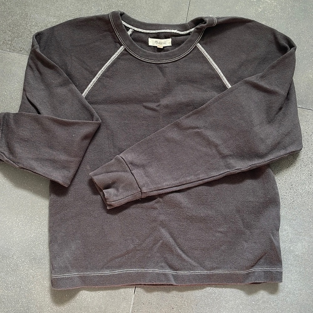 Madewell Luxe Raglan sweatshirt